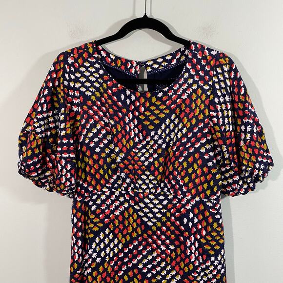 Maeve by Anthropologie Printed Short Sleeve Melody Mini Dress Size 6 - Picture 2 of 9